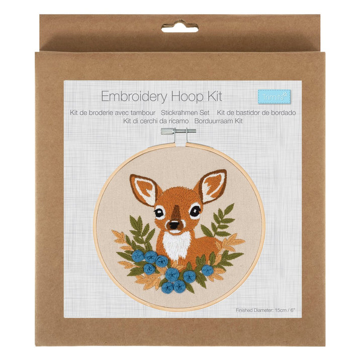Embroidery Kit with Hoop: Deer