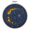 Embroidery Kit with Hoop: Moon
