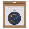 Embroidery Kit with Hoop: Moon