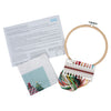 Embroidery Kit with Hoop: Christmas Cottage