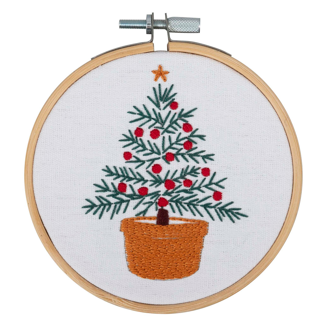Embroidery Kit with Hoop: Tree