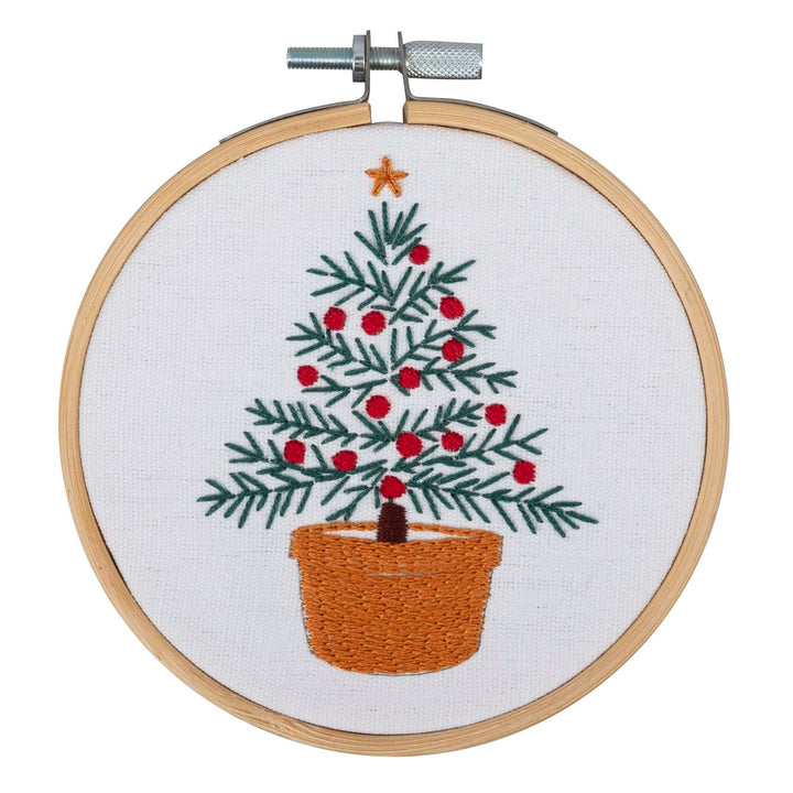 Embroidery Kit with Hoop: Tree