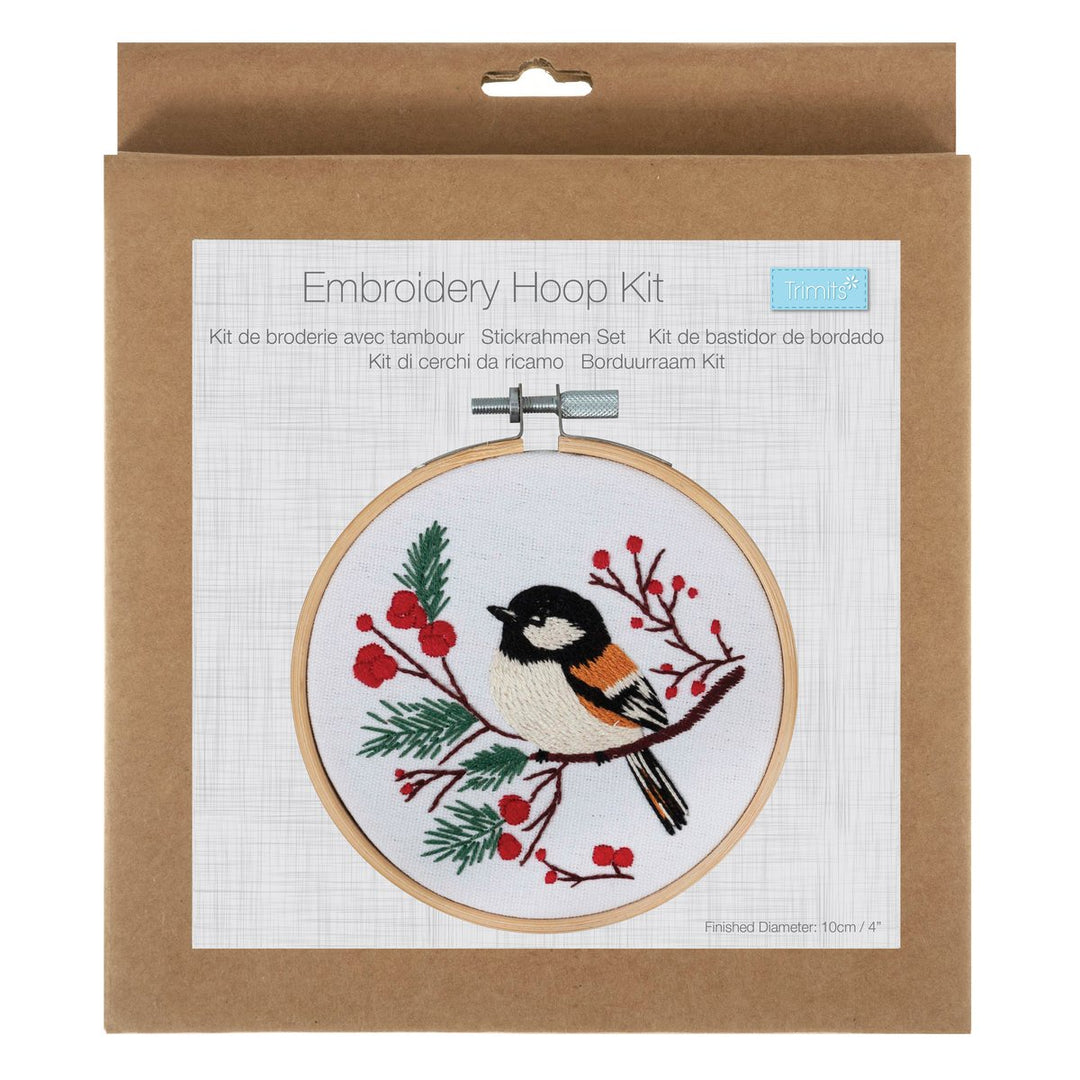 Embroidery Kit with Hoop: Bird