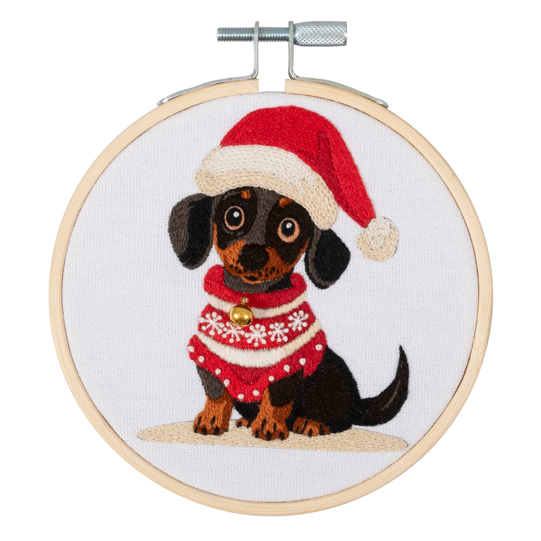 Embroidery Kit with Hoop: Mini: Woof