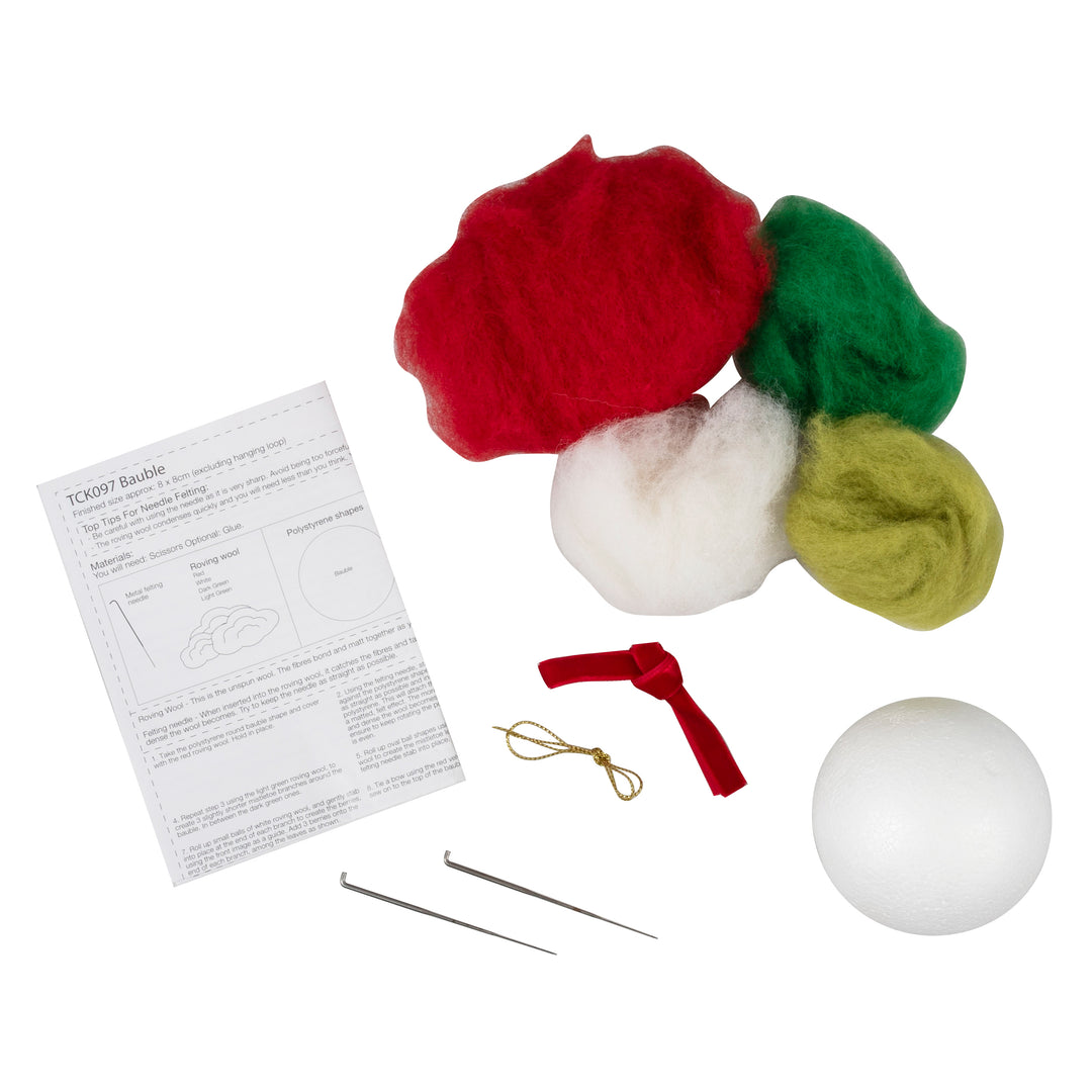 Needle Felting Kit: Christmas: Bauble