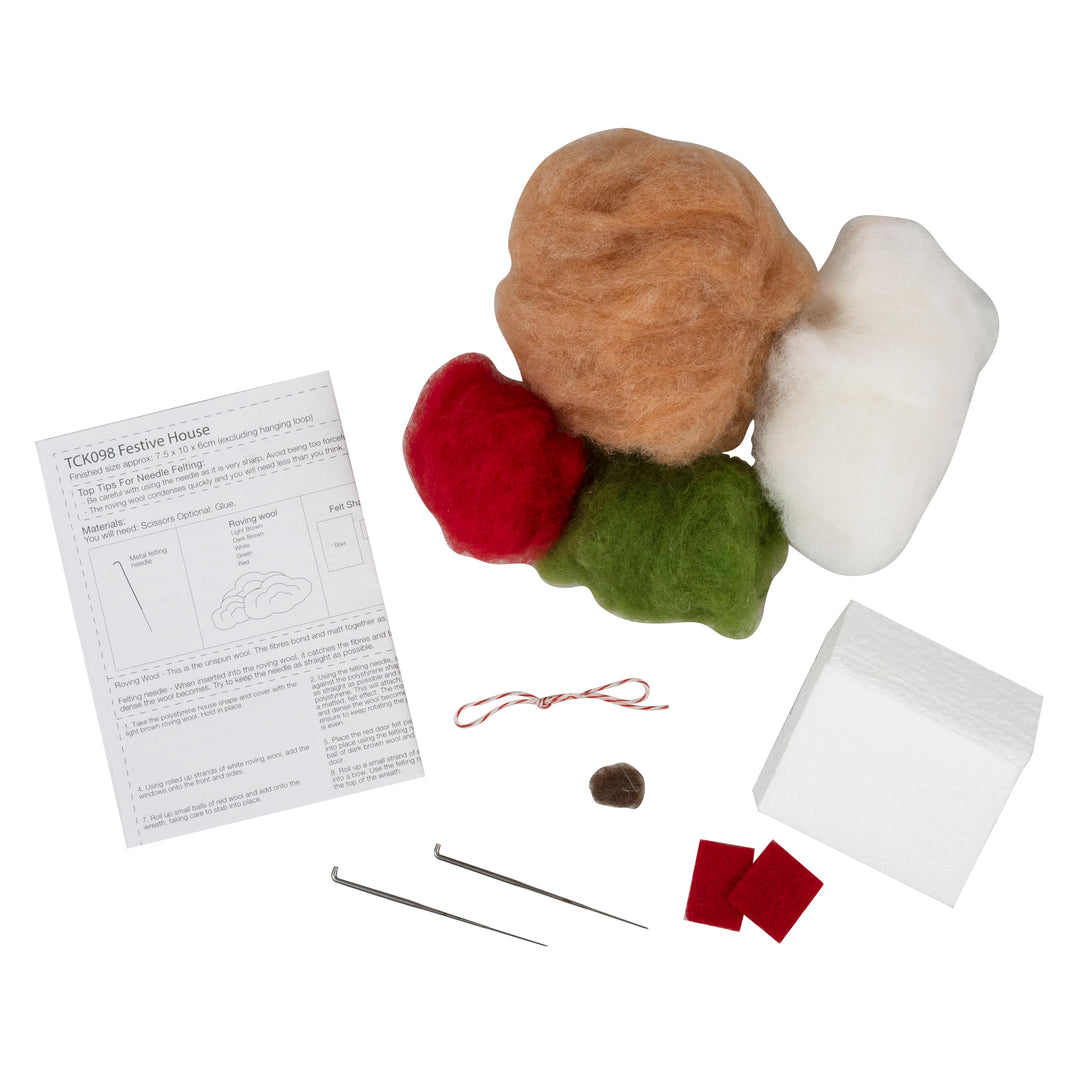 Needle Felting Kit: Christmas: Festive House
