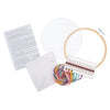 Embroidery Kit with Hoop: Rainbow Hello Sunshine