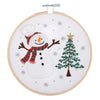 Embroidery Kit with Hoop: Christmas : Snowman