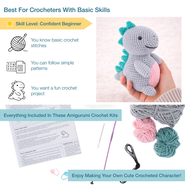 Crochet Kit: Amigurumi: Dinosaur