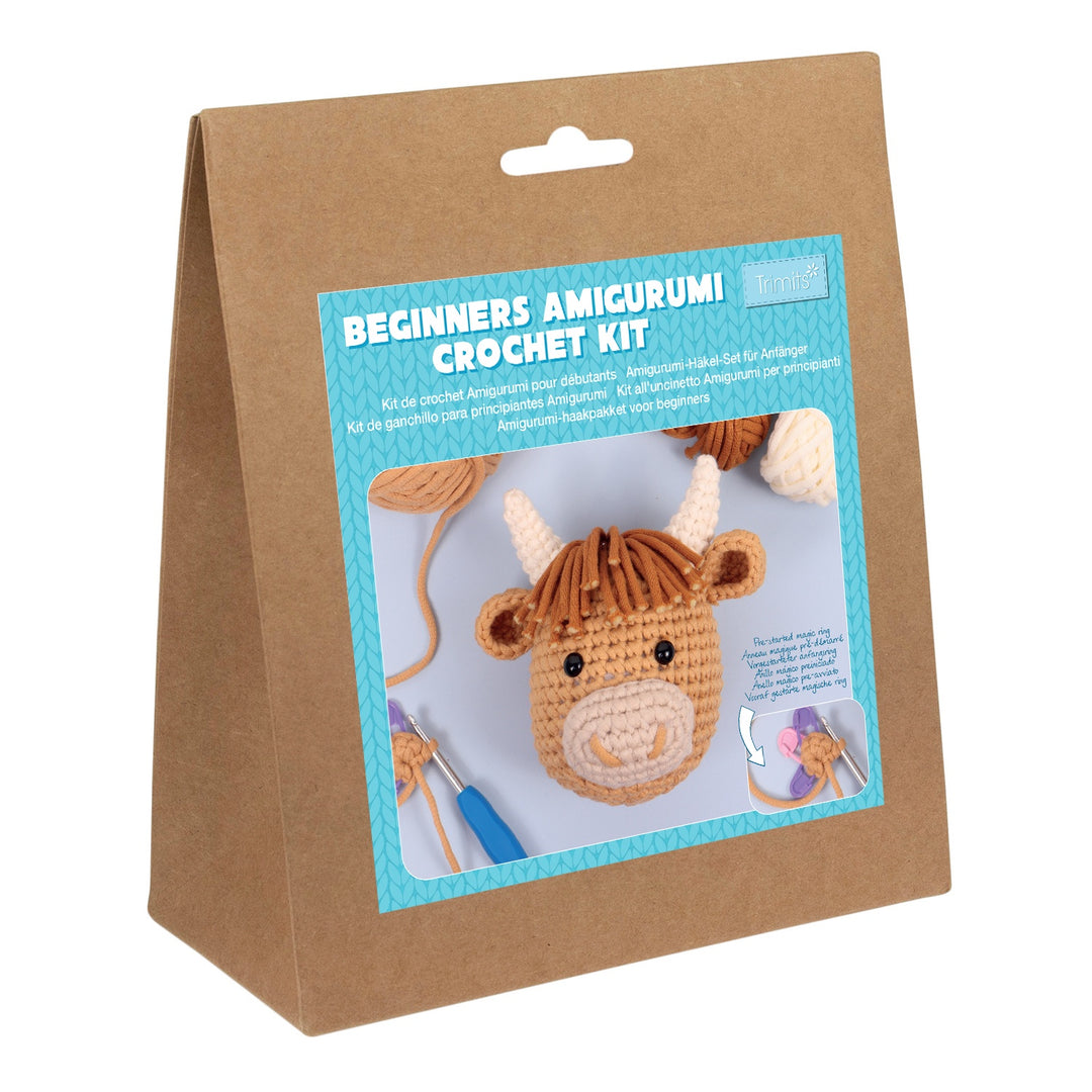 Crochet Kit: Beginners: Amigurumi: Highland Cow