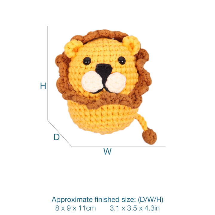 Crochet Kit: Beginners: Amigurumi: Lion
