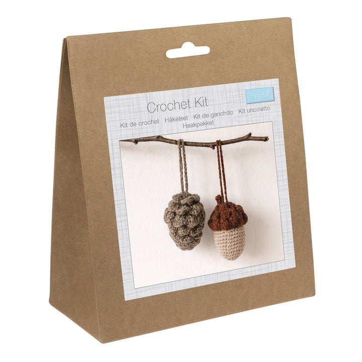 Crochet Kit: Amigurumi: Pinecone &amp; Acorn