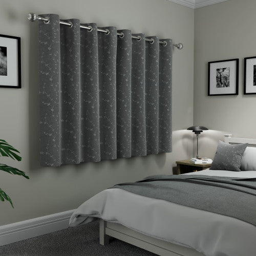 Tivoli Grey curtains closed