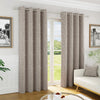 Tivoli Eyelet Ready Made Curtains Natural