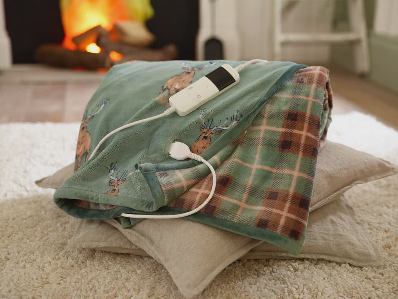 Highland Fell Sherpa Heated Throw - 140x180cm