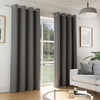 Tokyo Velvet Embossed Ready Made Eyelet Curtains (DHD)