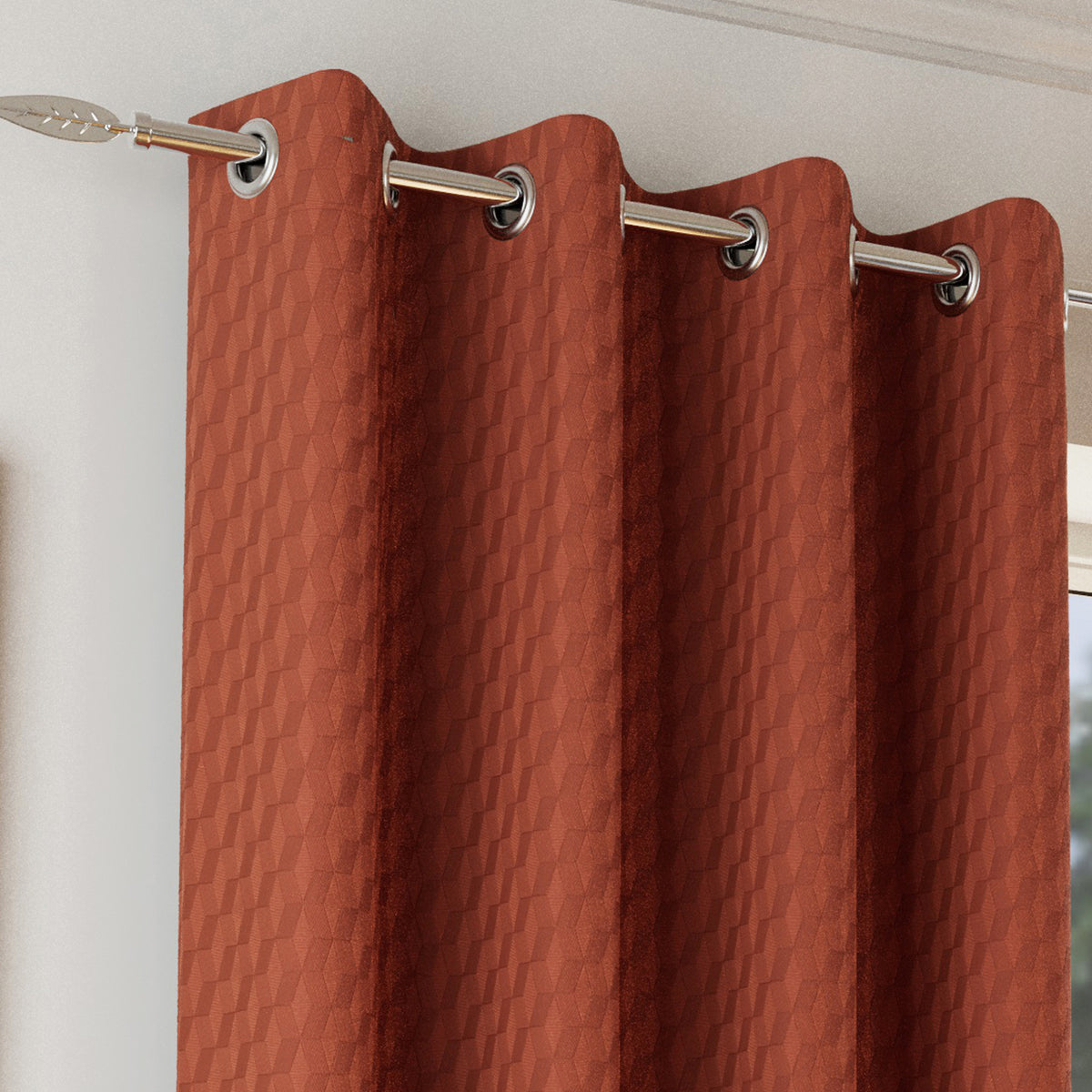 Tokyo orange curtains, additional view