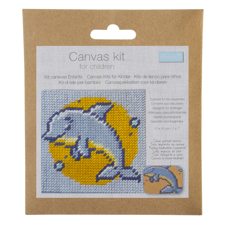 Half Stitch/Tapestry Kit: Children's: Baby Dolphin