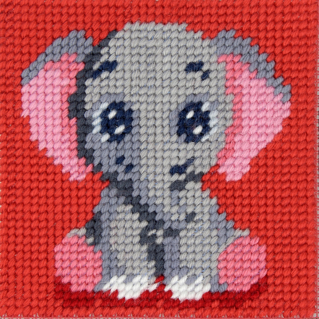 Half Stitch/Tapestry Kit: Children's: Elephant