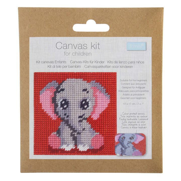 Half Stitch/Tapestry Kit: Children's: Elephant