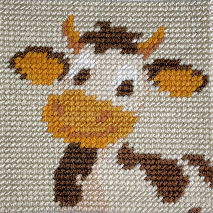 Half Stitch/Tapestry Kit: Children's: Cow