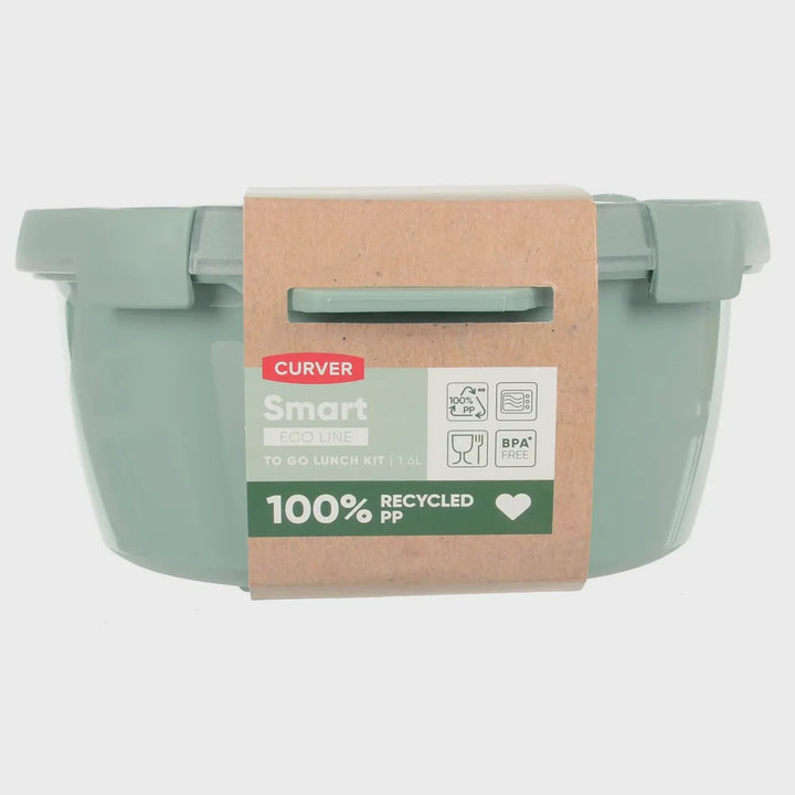 Curver Lunch to Go Kit With Accessories Round Food Storage 1.6L