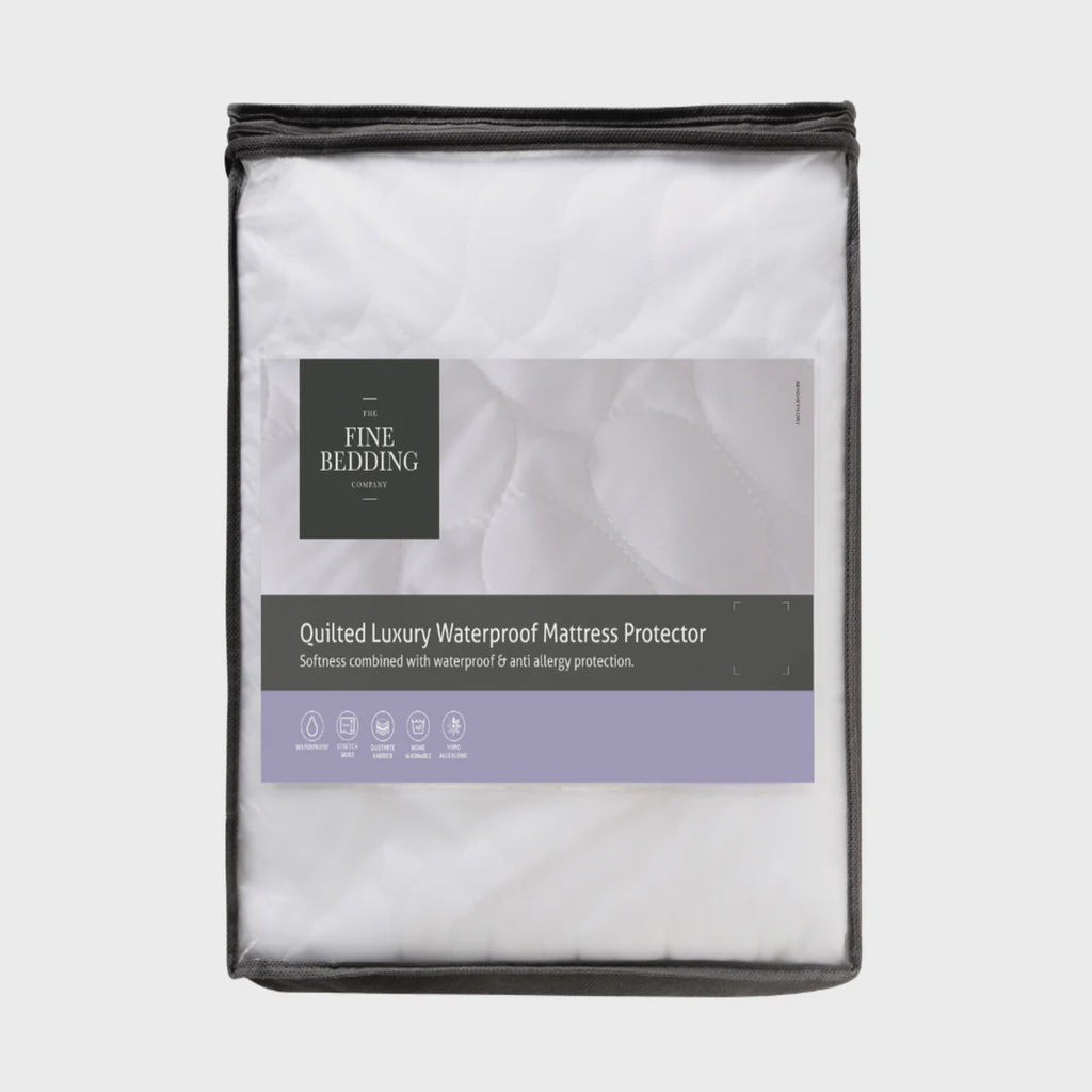 The Fine Bedding Company Quilted Luxury Waterproof Mattress Protector Double