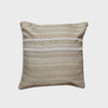 Venice Jacquard Zig Zag Striped Cushion Cover Natural 43 x 43cm 17 x 17in