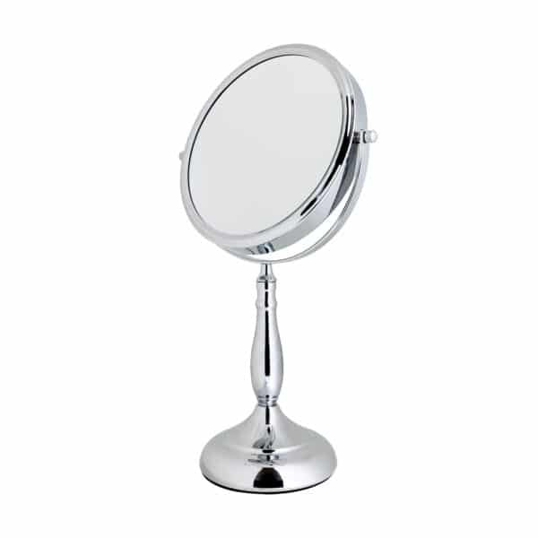 Showerdrape Vidos chrome pedestal vanity mirror