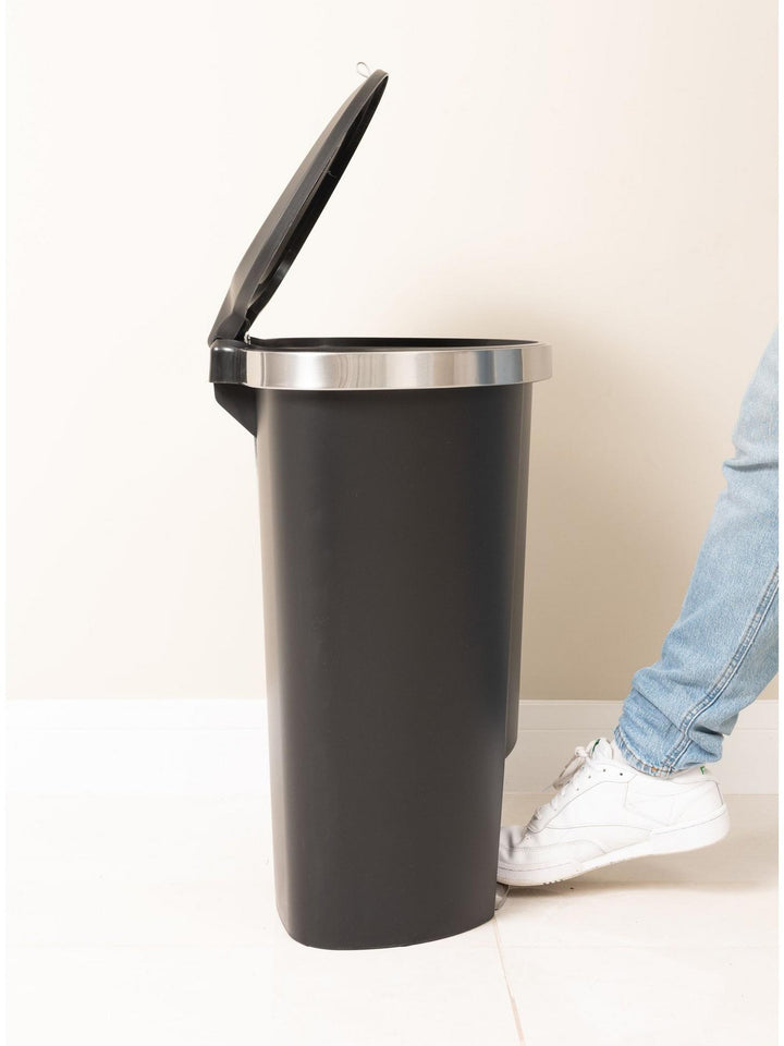 Addis Mode 50L Semi-D Pedal Bin Black