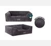 Smart Choice Grey Twill Pet Bed Large 71x58x25cm