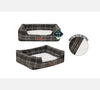 Smart Choice Green Plaid Pet Bed Small 46x36x15cm