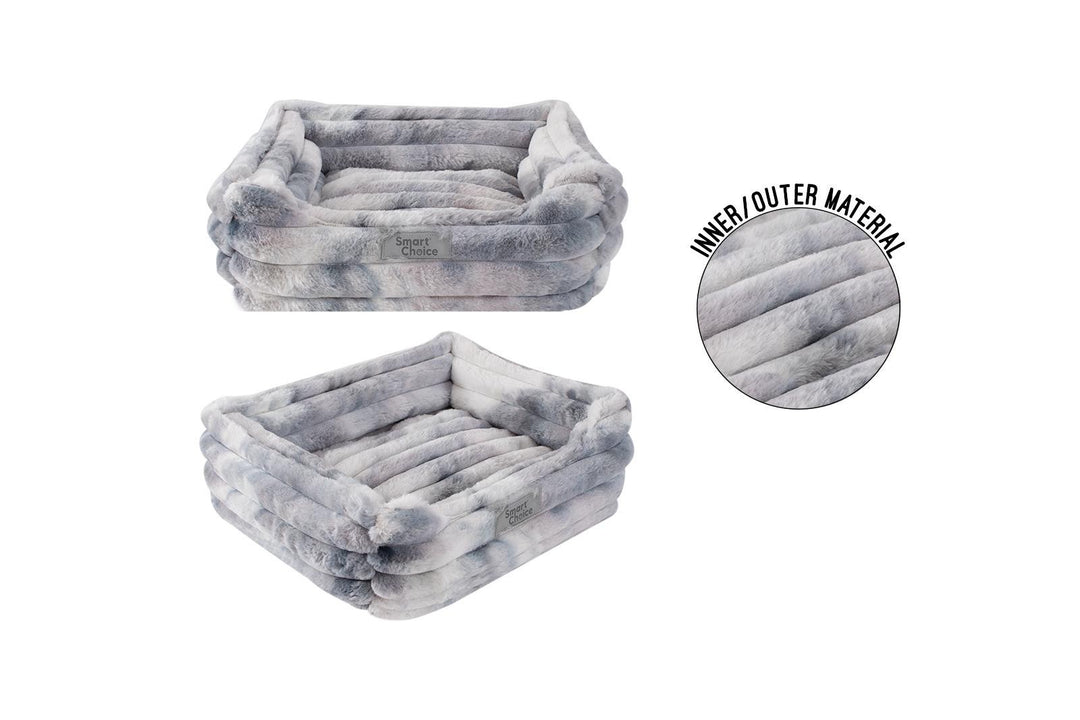 Sweet Dreams Ribbed Square Pet Bed - Small