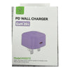 Woox 20W GaN USB-C PD Wall Charger - UK Plug - Purple (MX0273)