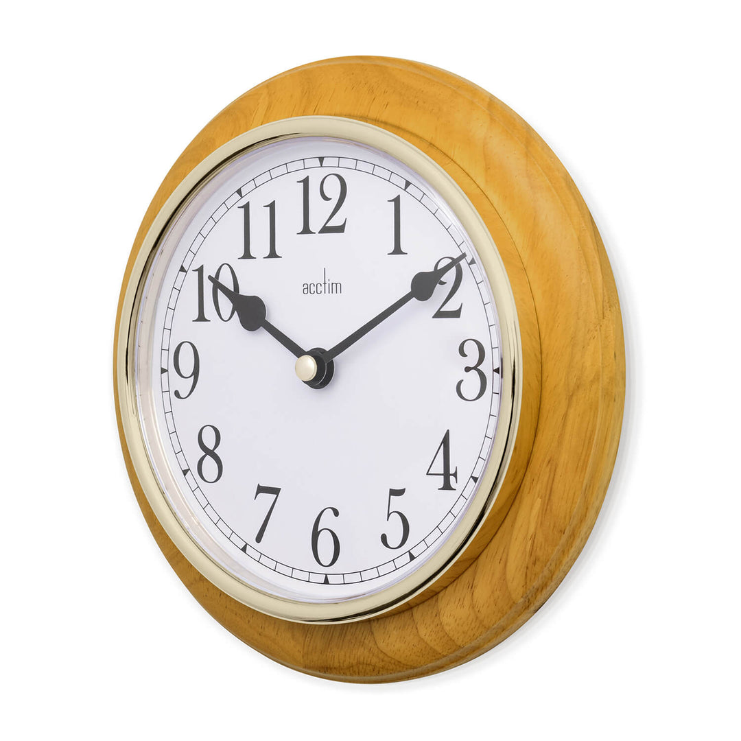 Acctim Maine 20cm Wall Clock Cherry