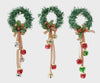 Christmas Tinsel Jingle Bell Hanger 30cm (Assorted)