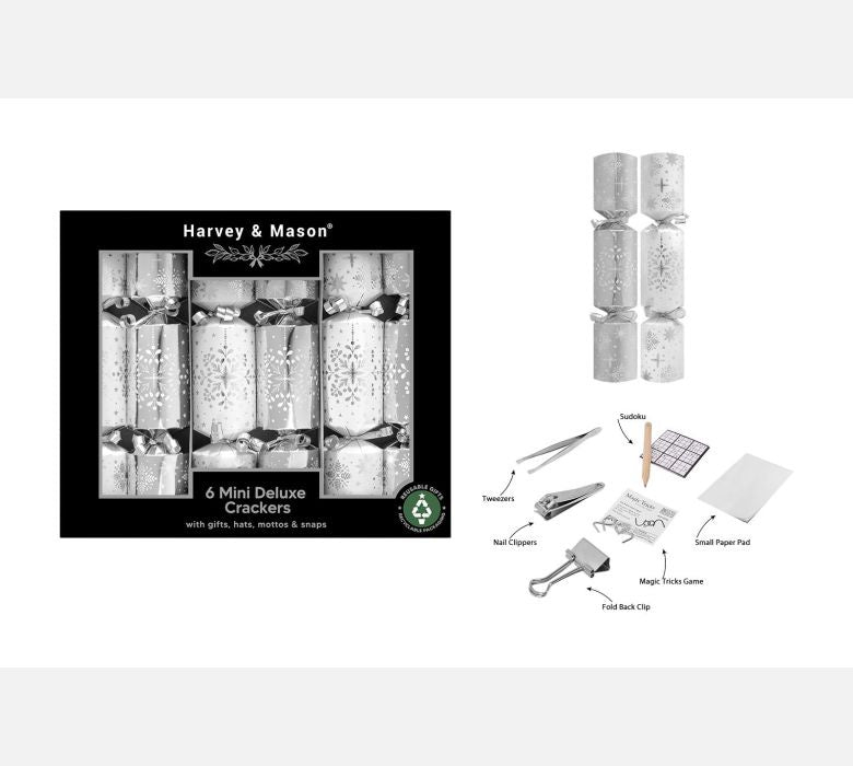 Harvey & Mason 6 x 8.5" Mini Deluxe Silver Crackers