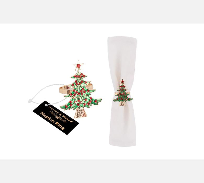 Harvey & Mason Christmas Tree Napkin Ring