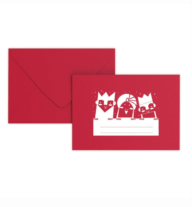 Gift Card Envelopes C6 05ENVX - Three Wise Men Red 120gsm