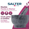 Salter Marble Pestle and Mortar, Black