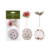 Christmas Holly Cupcake & Picks 24Pcs