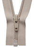 Nylon Open End Zip: 51cm: Beige