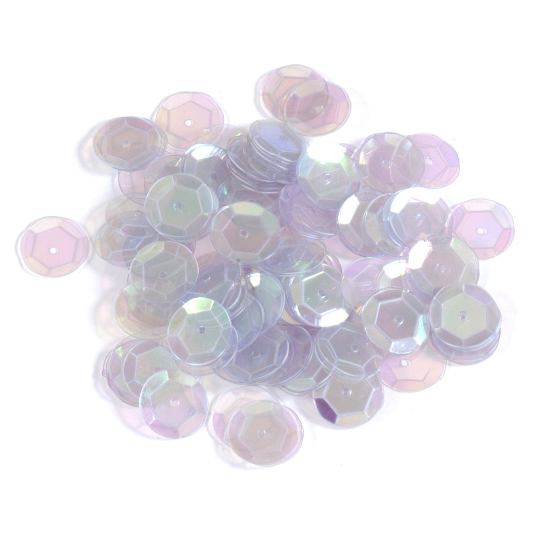 Sequins: Cup: 10mm: Transparent: 100