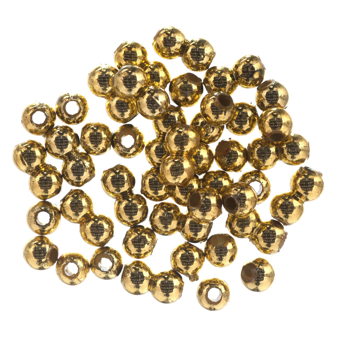 Beads: Plated: 4mm: Gold: 45