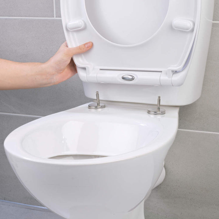 Beldray 18in Anti-bac Toilet Seat – White