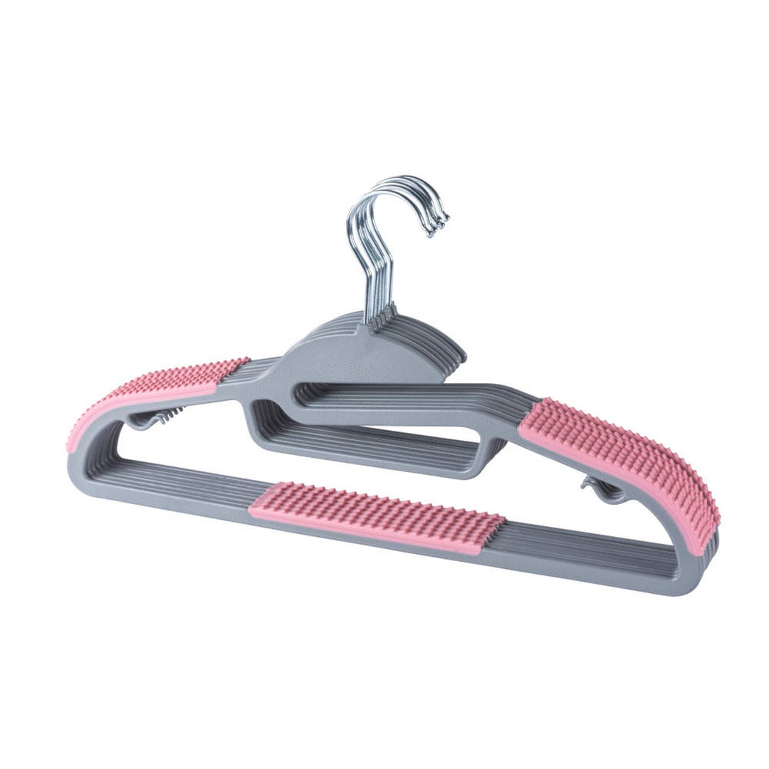 Beldray 8-Pack Non-Slip Clothes Hangers - Pink