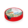 Premier 6pc Merry Christmas Robin Coasters with Holder 11.5cm