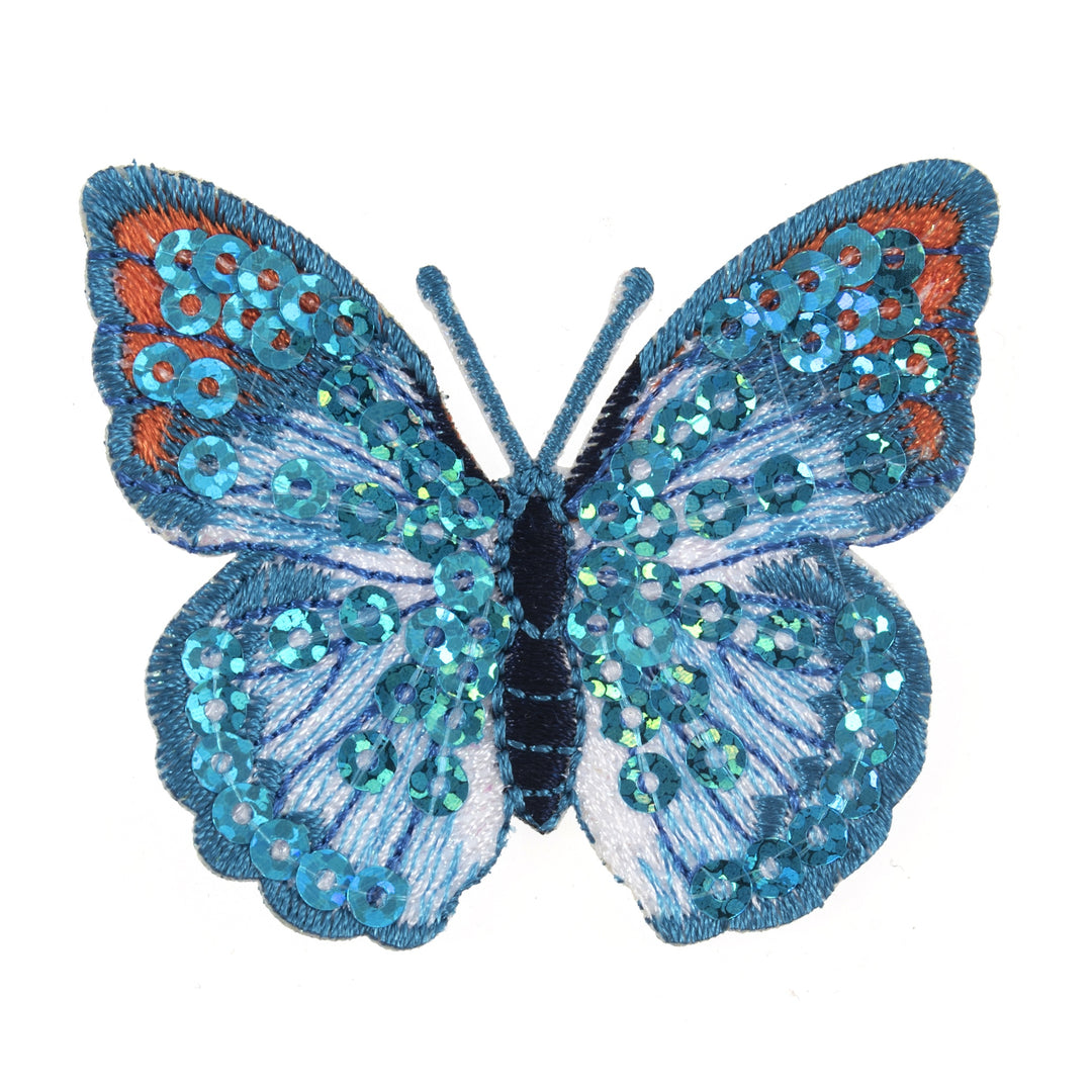 Motif C: Blue Sequin Butterfly