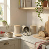 Salter Malmo 3 Piece Tea Coffee Sugar Canister Set Beige