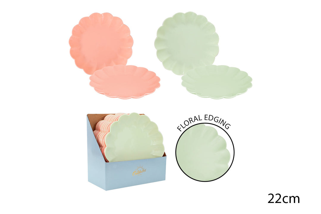 Bello Floral Picnic Plate 22cm 2 Assorted Colours
